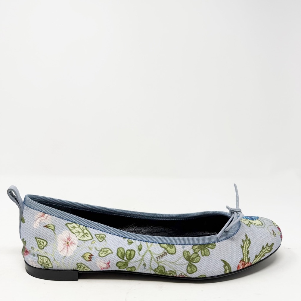 Gucci Ali Floral Canvas Ballet Flats Size 37.5 - Picture 9 of 15